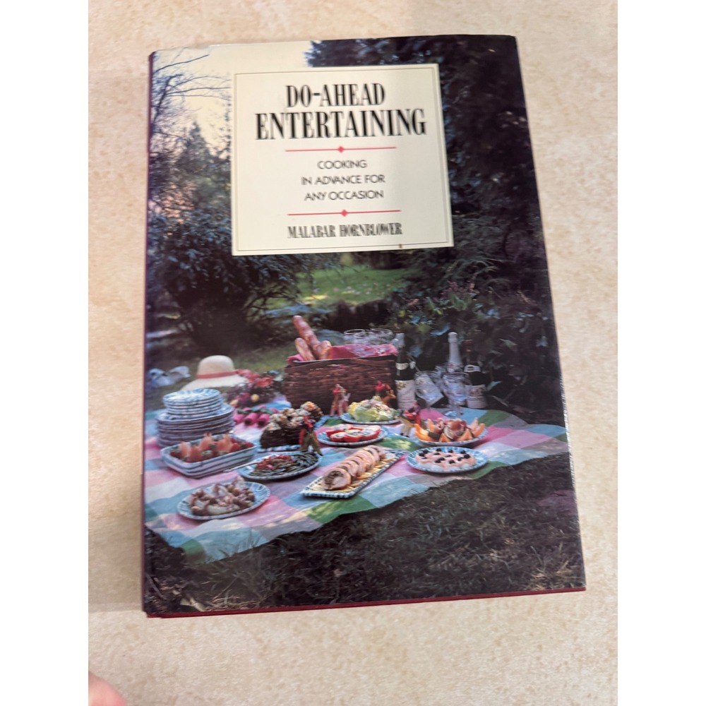 Do-Ahead Entertaining Malabar Hornblower 1988 1st Ed Hardcover Cookbook